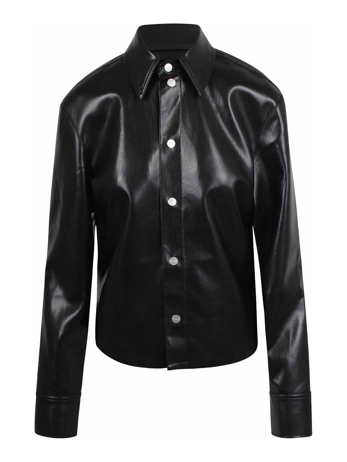 Okobor Faux Leather Shirt-Jacket NW25CRTP03499 (Nanushka / レザー&ファージャケット・コート ) | Nanushka (ナヌーシュカ)