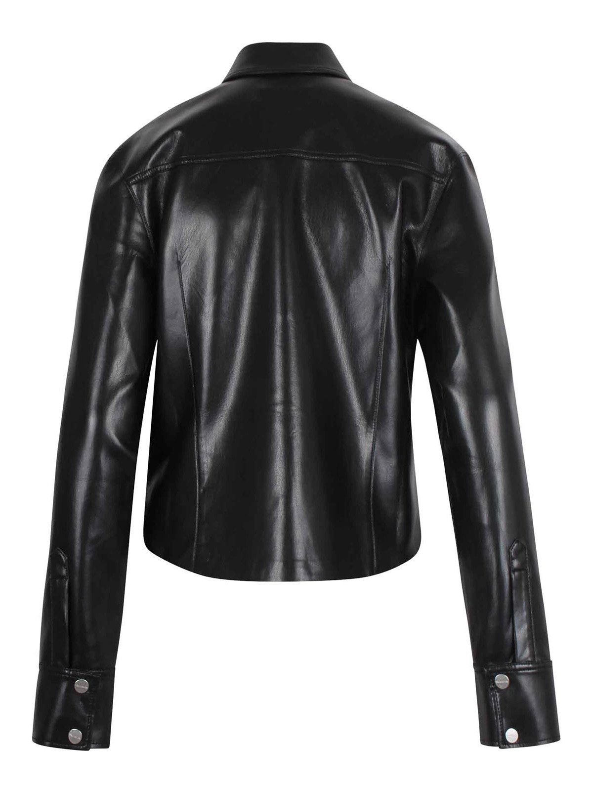 Okobor Faux Leather Shirt-Jacket NW25CRTP03499 (Nanushka / レザー&ファージャケット・コート ) | Nanushka (ナヌーシュカ)(1)