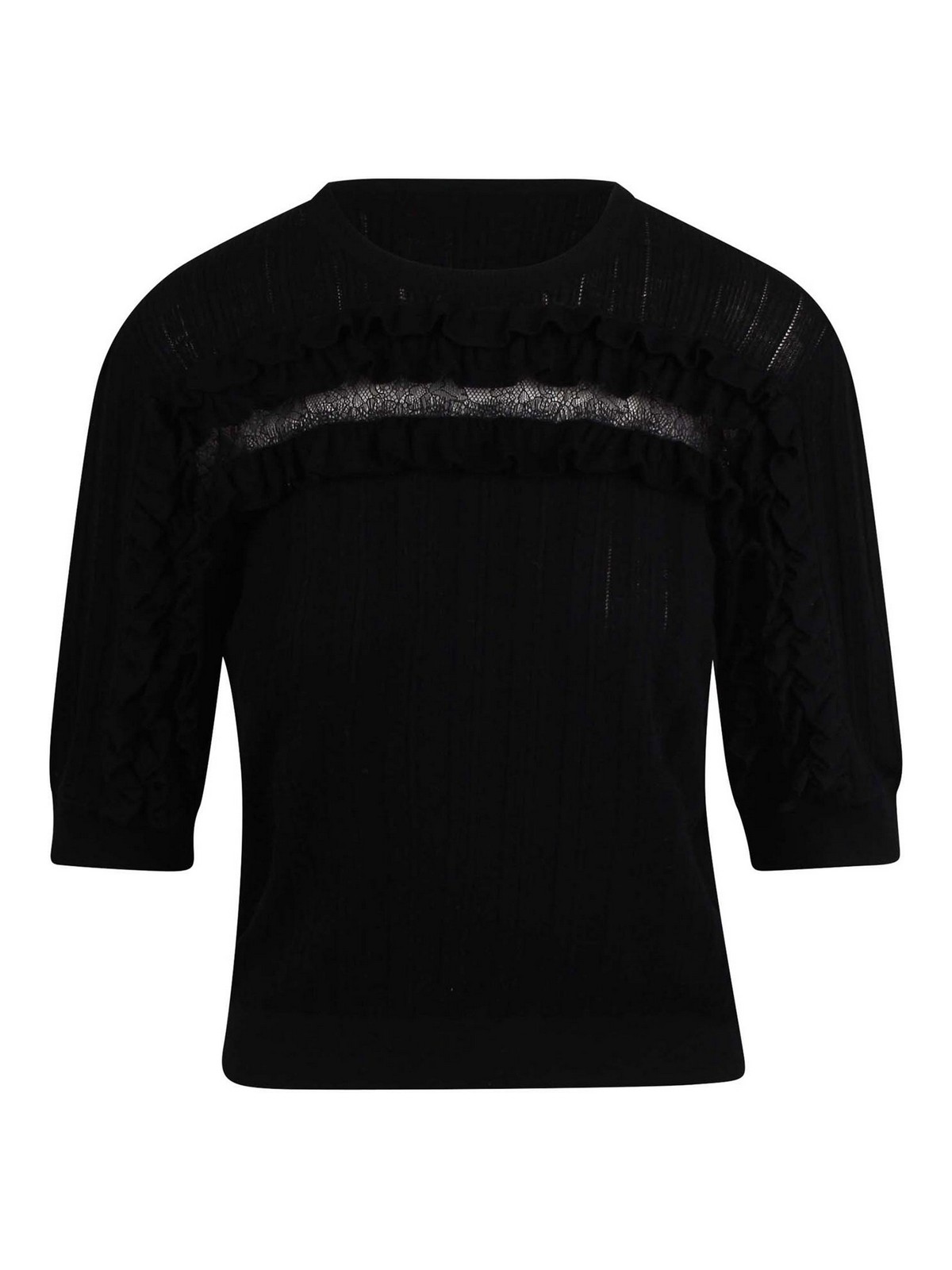 Eve Midi Dress with Draping FA250700NOIR (ULLA JOHNSON / ニット・セーター・カーディガン ) | ULLA JOHNSON (ウラ ジョンソン)