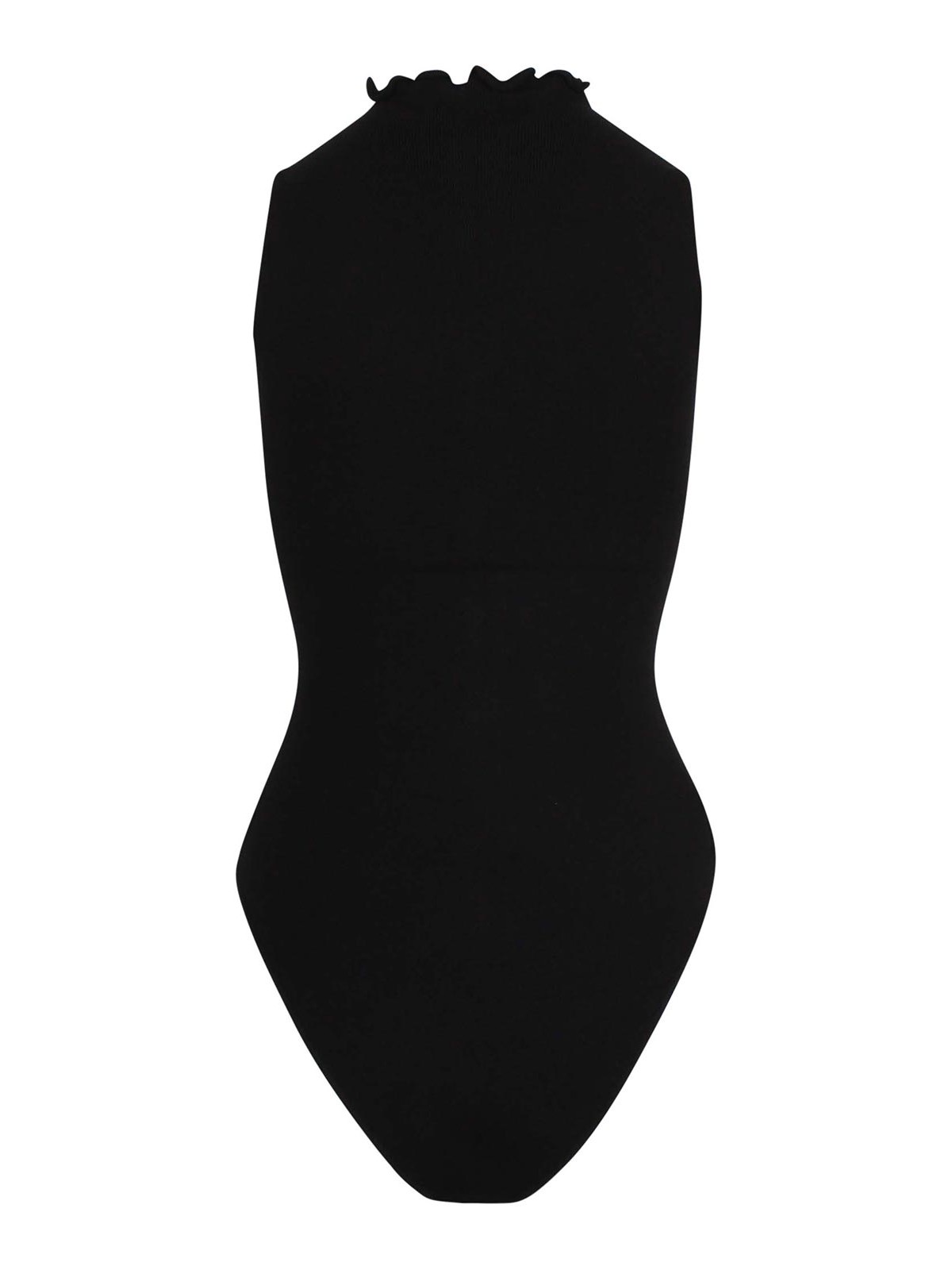 Ribbed Bodysuit with Buttons YUZPF25RWKN1401BLACK (YUZEFI / ボディスーツ ) | YUZEFI (ユゼフィ)(1)