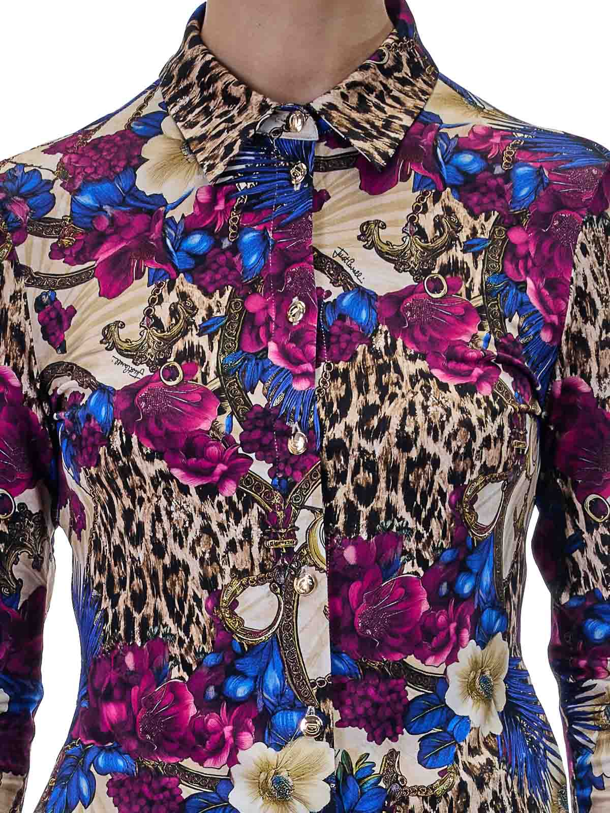 Flowers Leopard shirt 79PAL228JS531R69 (Just Cavalli / シャツ・ブラウス ) | Just Cavalli (ジャスト カヴァリ)(4)