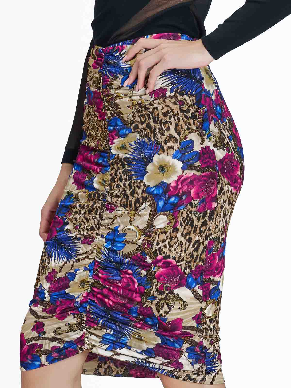 Gonna Flowers Leopard 79PAE815JS531R69 (Just Cavalli / スカート ) | Just Cavalli (ジャスト カヴァリ)(4)