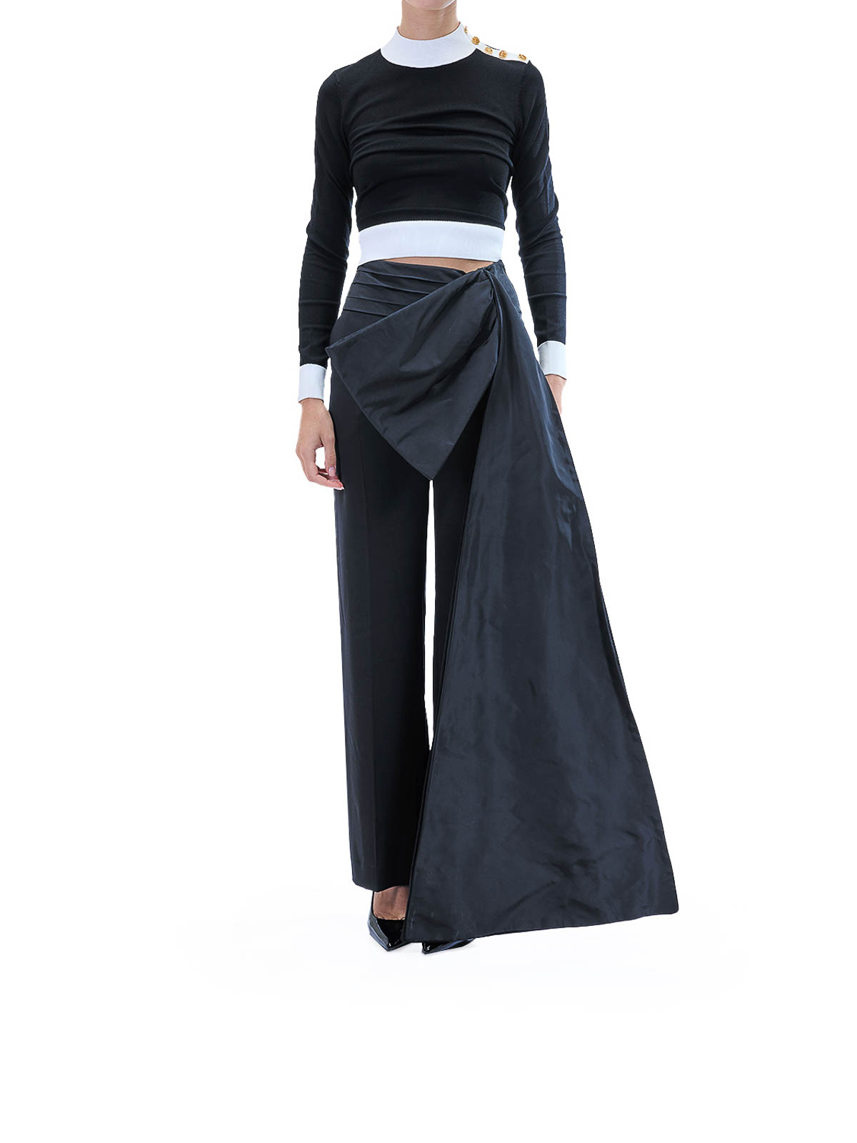 Karl Studio Taffeta Bow Pants A4W10131999 (KARL LAGERFELD / パンツ ) | KARL LAGERFELD (カール・ラガーフェルド)(1)