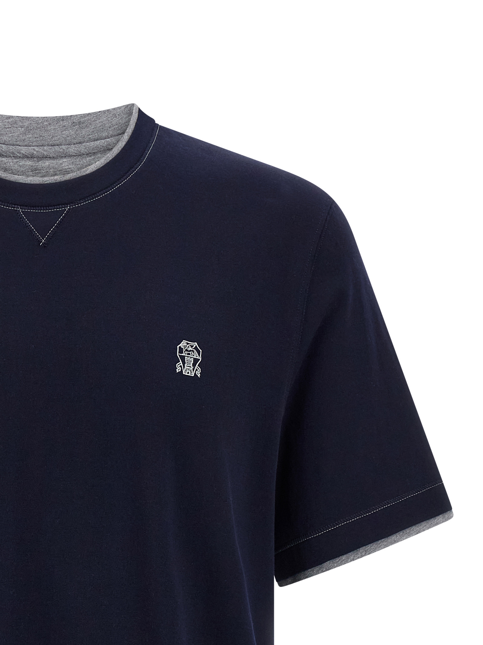 Double layer t-shirt M0B137451GCD325 (Brunello Cucinelli / Tシャツ・カットソー ) | Brunello Cucinelli (ブルネロ・クチネリ)(2)