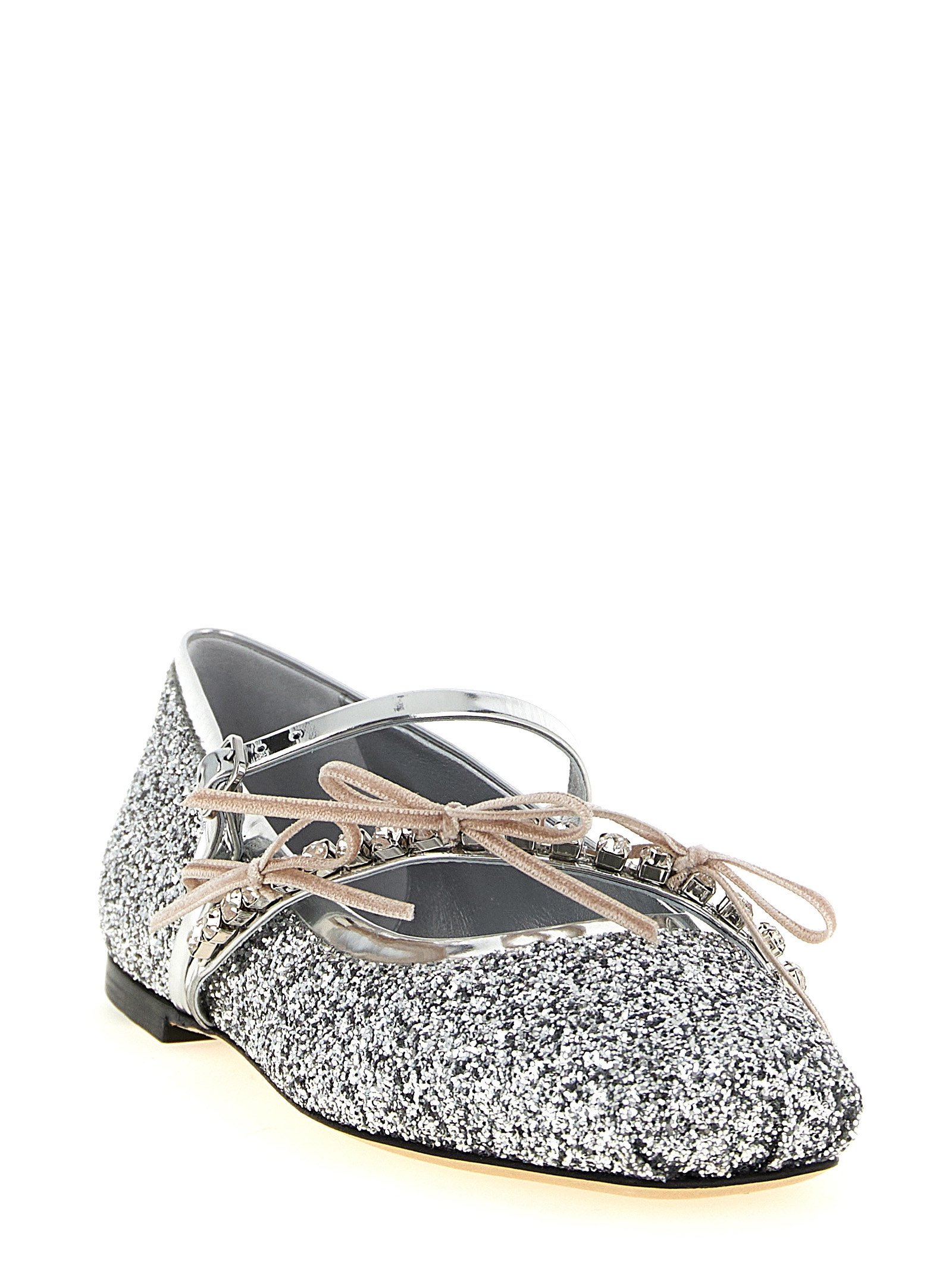 'Loli' ballet flats LOLIBALLERINABQLSILVERMACARON (JIMMY CHOO / フラットシューズ ) | JIMMY CHOO (ジミー チュウ)(1)