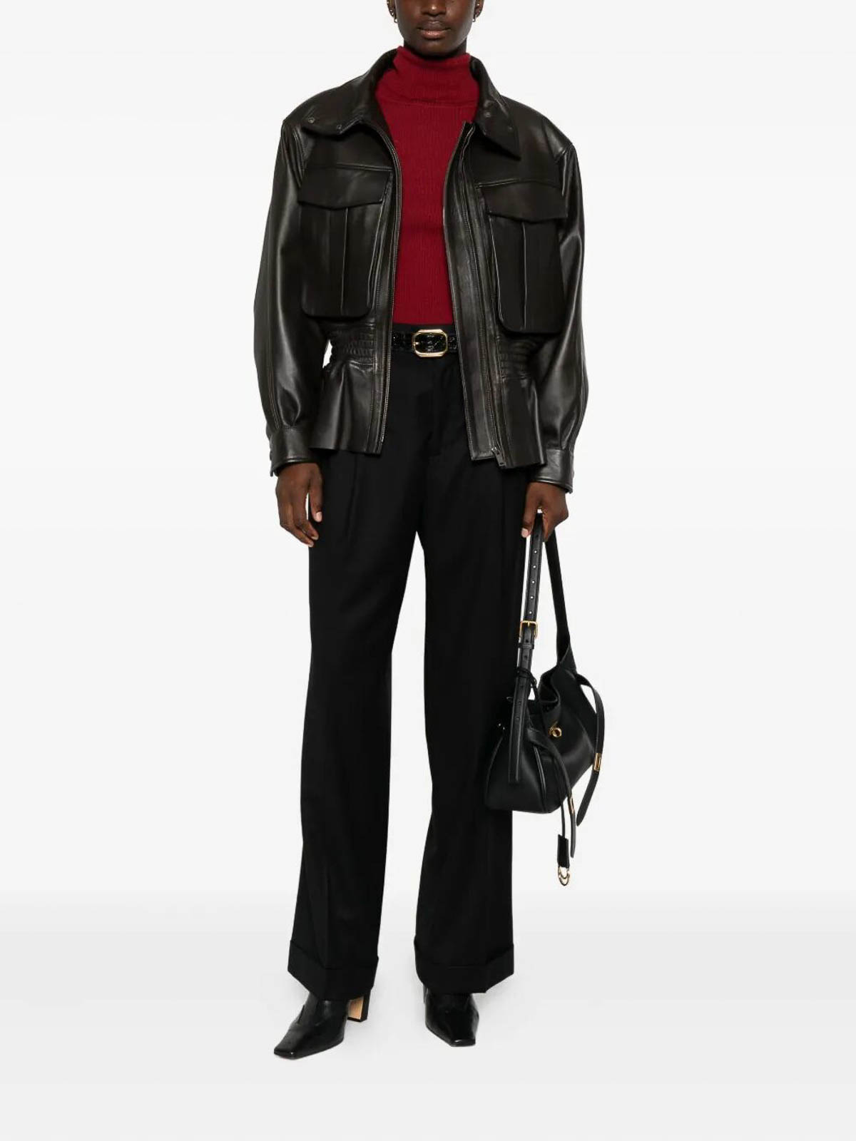 High Waisted Pants SIMONADR1483BLACK (BERWICH / パンツ ) | BERWICH (ベルウィッチ)(1)