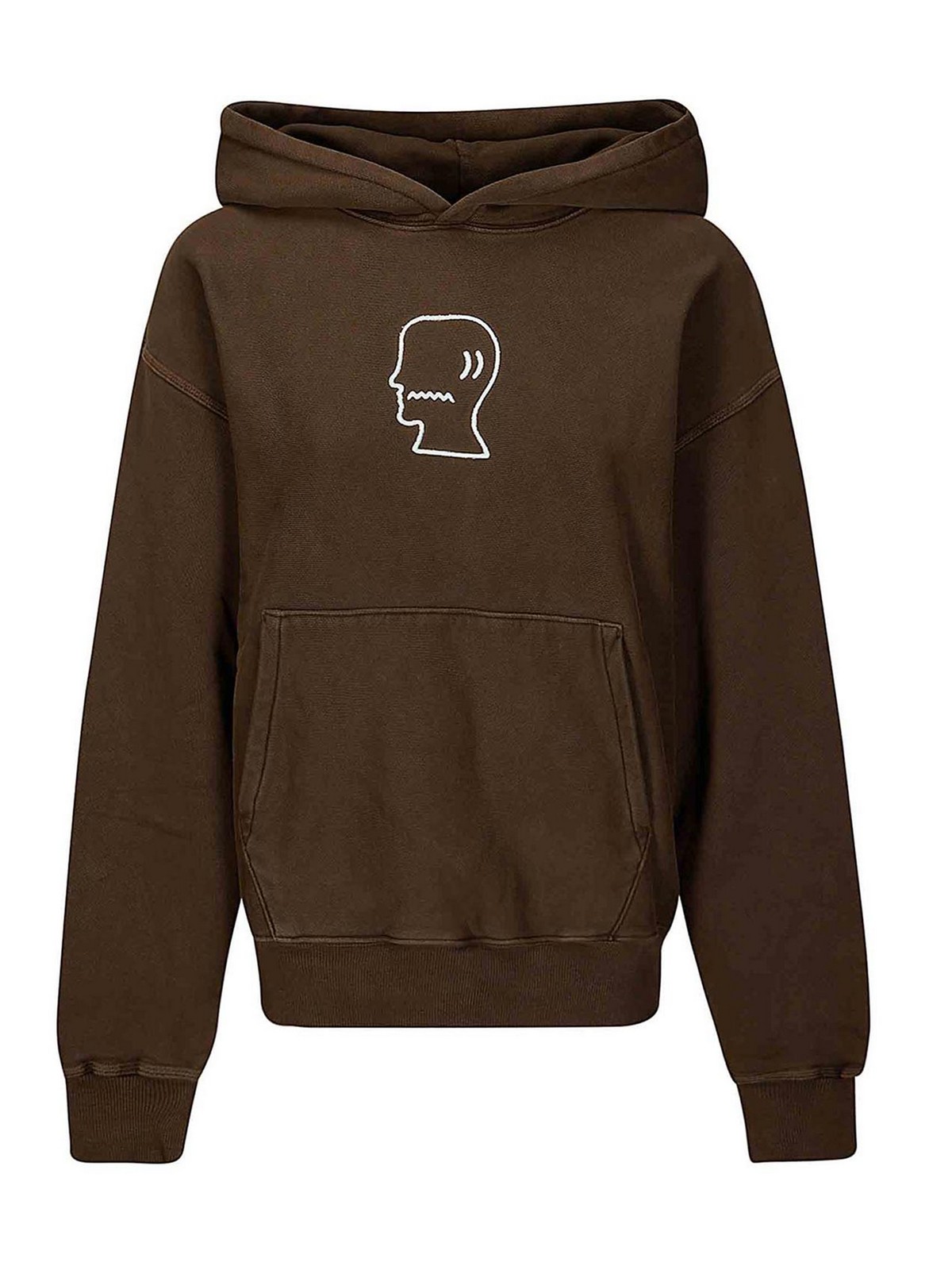 3D Embroidered Logohead Garment Dyed Hoodie S25T090047BRN (BRAIN DEAD / スウェット・フーディー ) | BRAIN DEAD (ブレインデッド)