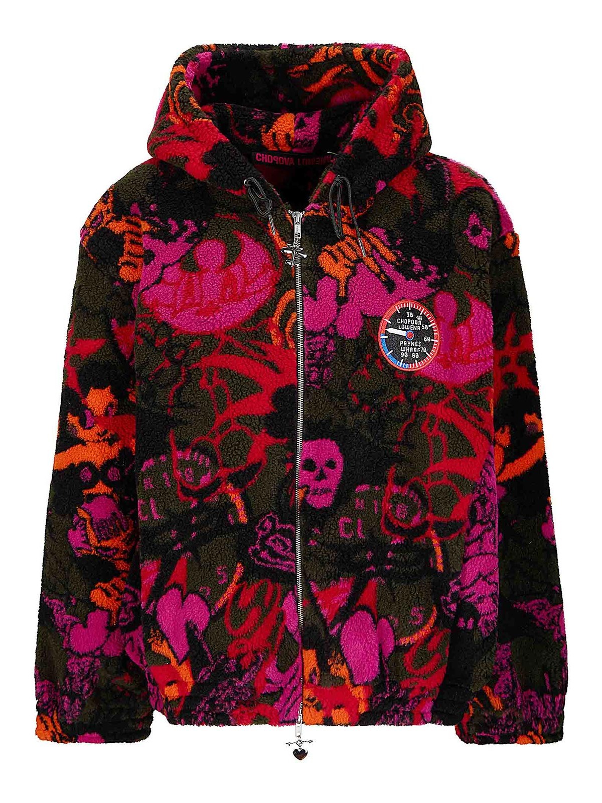 Engine Party Oversized Hooded Fleece 5311BROWNMULTI (CHOPOVA LOWENA / カジュアルジャケット ) | CHOPOVA LOWENA (チョポヴァ ロウェナ)