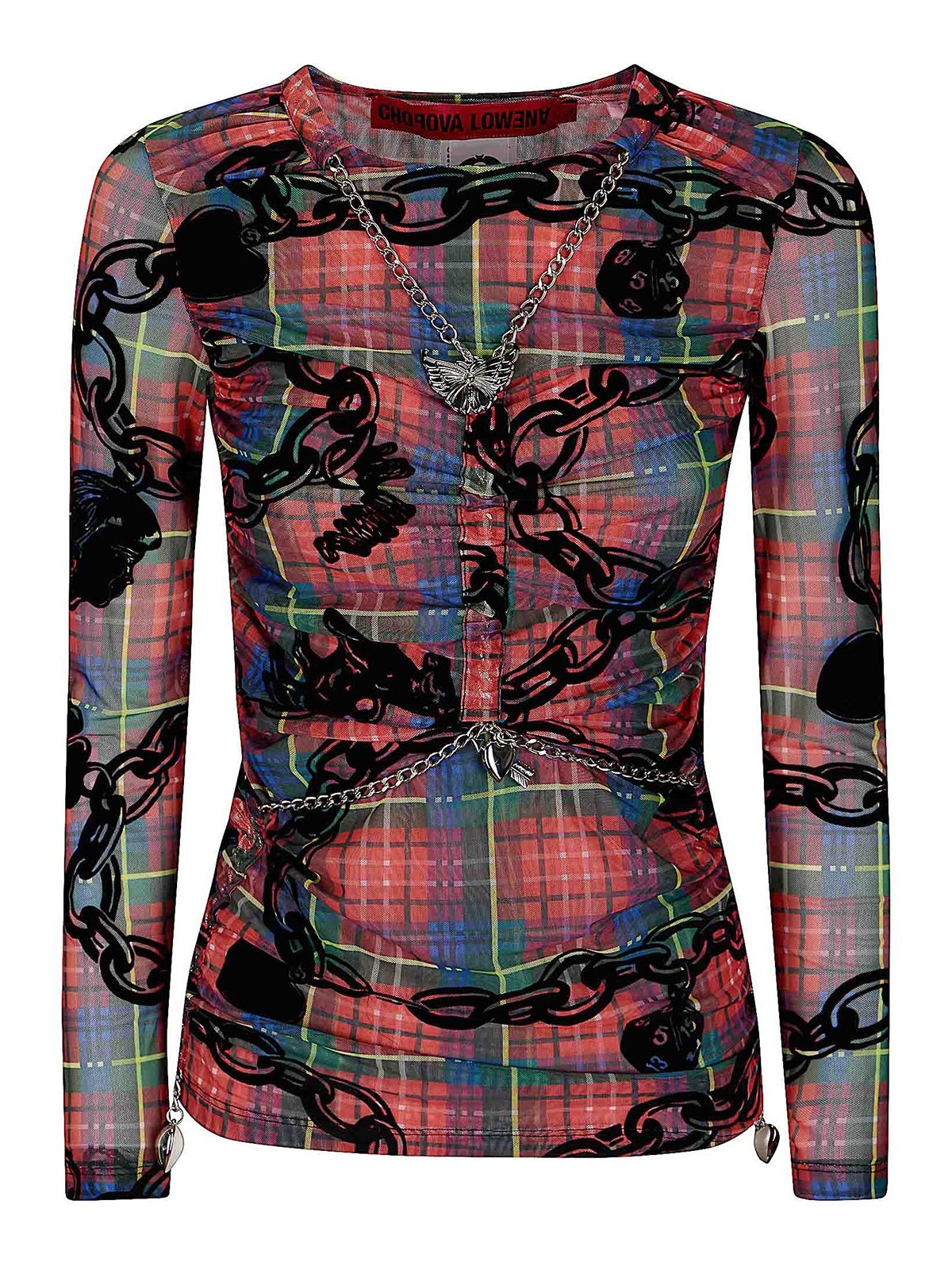 Sonicscape Mesh Top 2329TARTANMULTI (CHOPOVA LOWENA / Tシャツ・カットソー ) | CHOPOVA LOWENA (チョポヴァ ロウェナ)