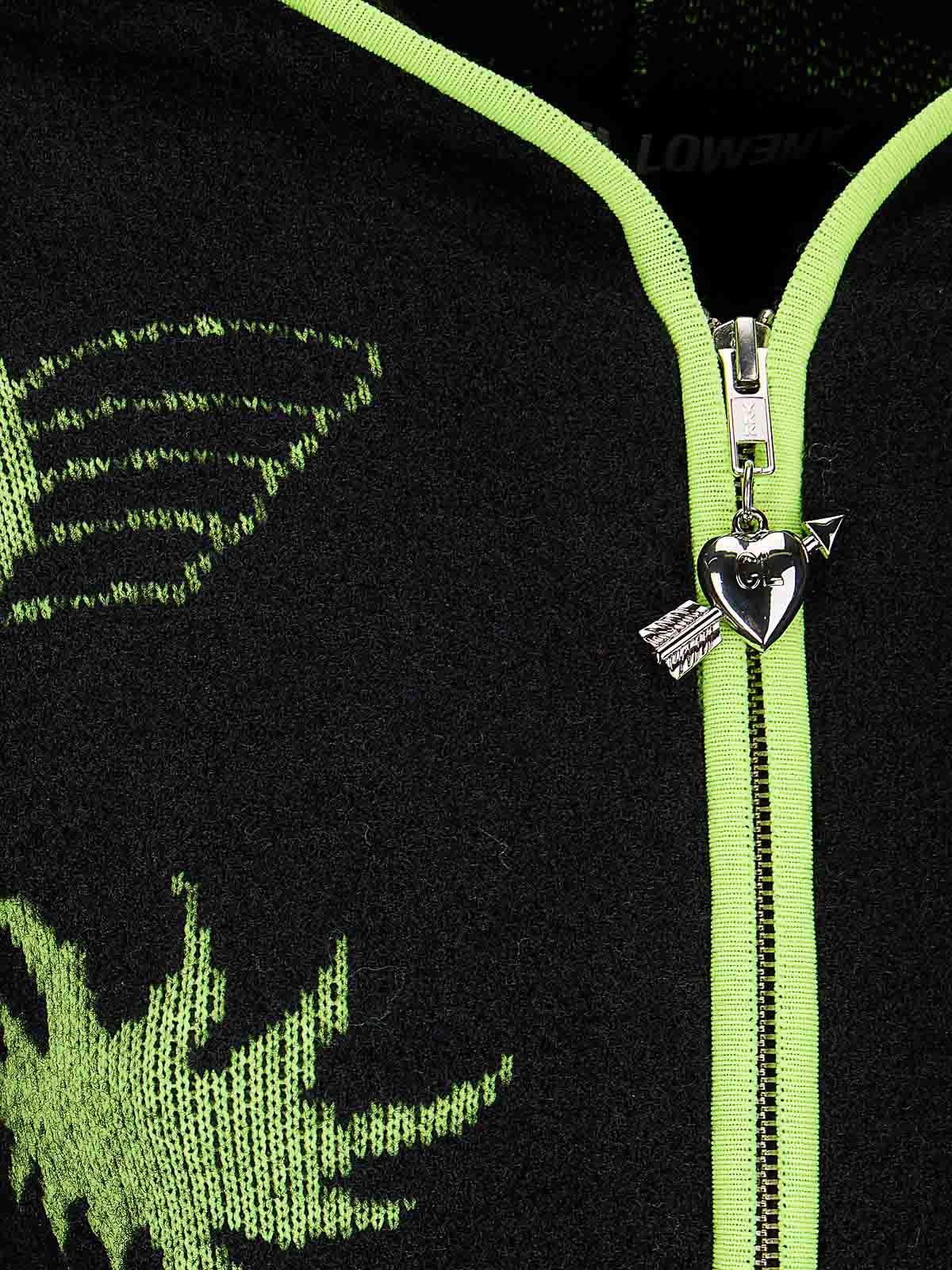 Neon Cartoon Cardigan 5257BLACKANDYELLOW (CHOPOVA LOWENA / ニット・セーター・カーディガン ) | CHOPOVA LOWENA (チョポヴァ ロウェナ)(2)