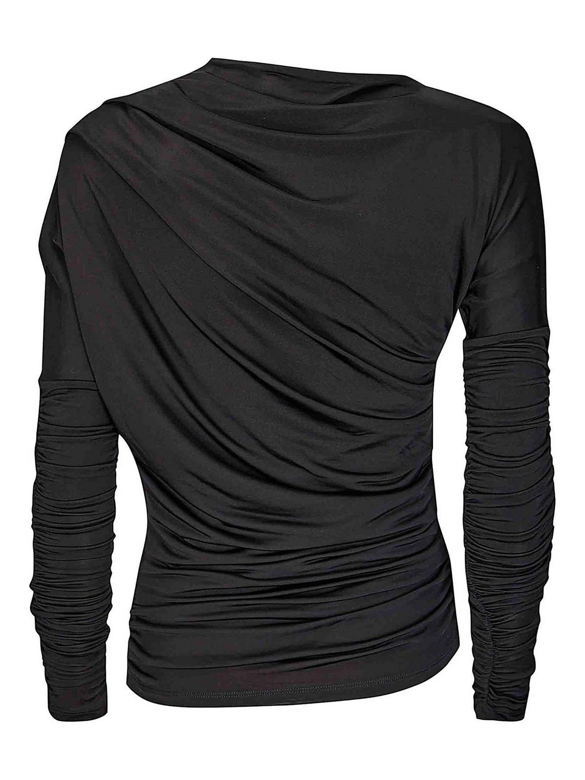 Shiny Jersey Ruched Top T4393099 (GANNI / Tシャツ・カットソー ) | GANNI (ガニー)(1)