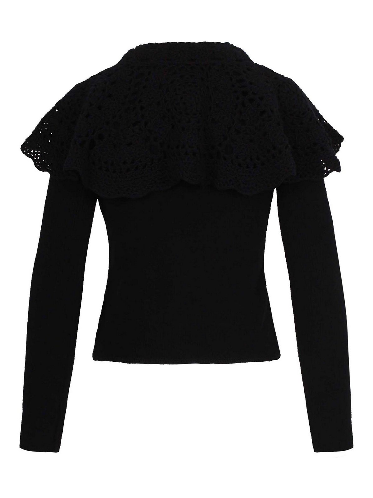 Lavinia Cardigan with Shirt-Effect Back AW25108BLACK (Sea New York / ニット・セーター・カーディガン ) | Sea New York (シー ニューヨーク)(1)