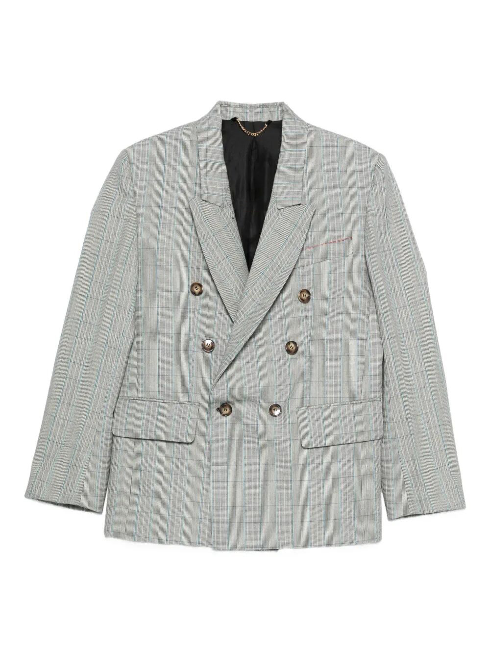 CHECK WOOL DOUBLE-BREASTED TAILORED JACKET 1126WJK006911B9640 (VICTORIA BECKHAM / ブレザー・ジャケット ) | VICTORIA BECKHAM (ヴィクトリア ベッカム)