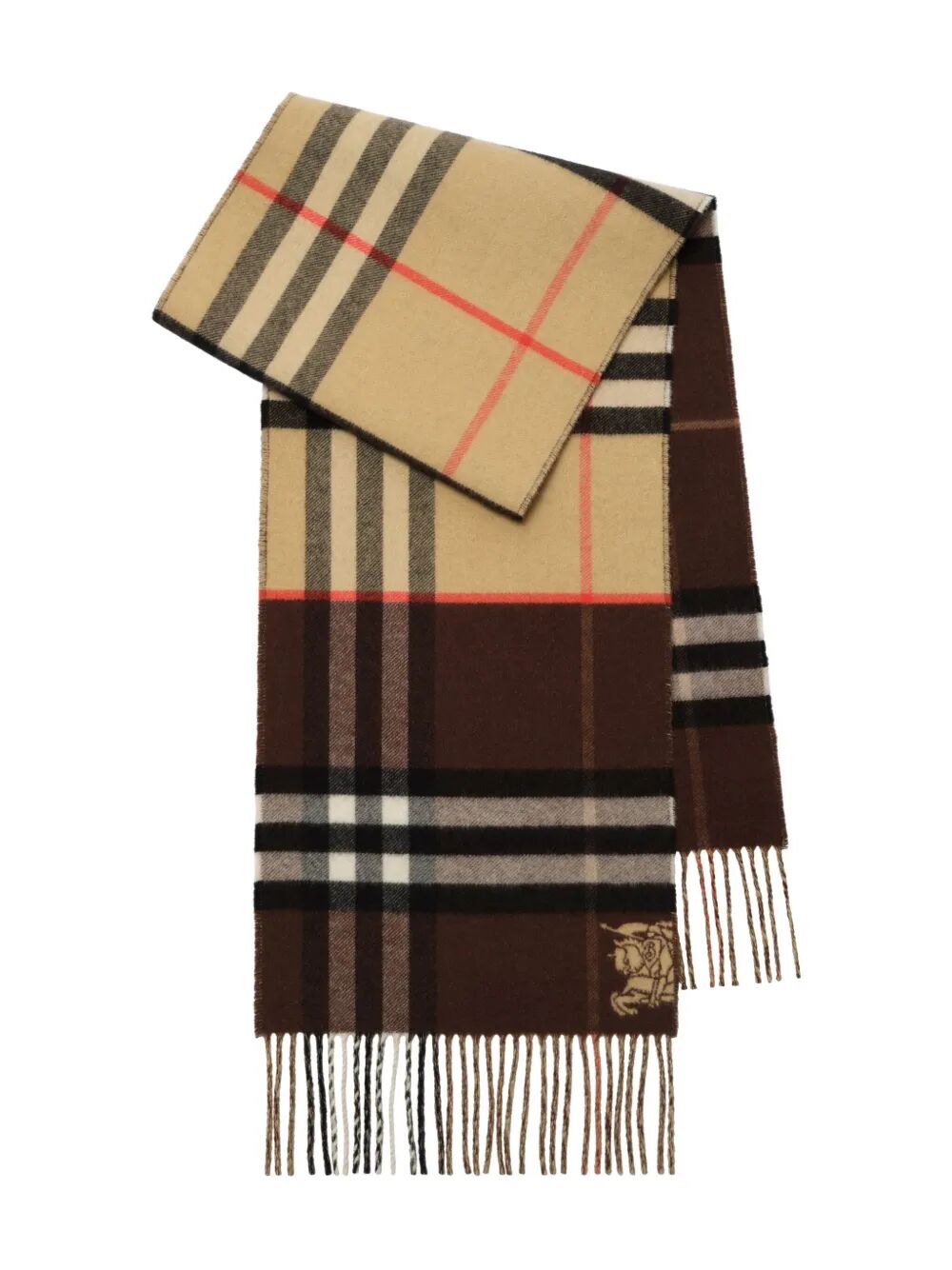 CONTRAST CHECK CASHMERE SCARF 8117705B9719 (Burberry / スカーフ・マフラー ) | Burberry (バーバリー)