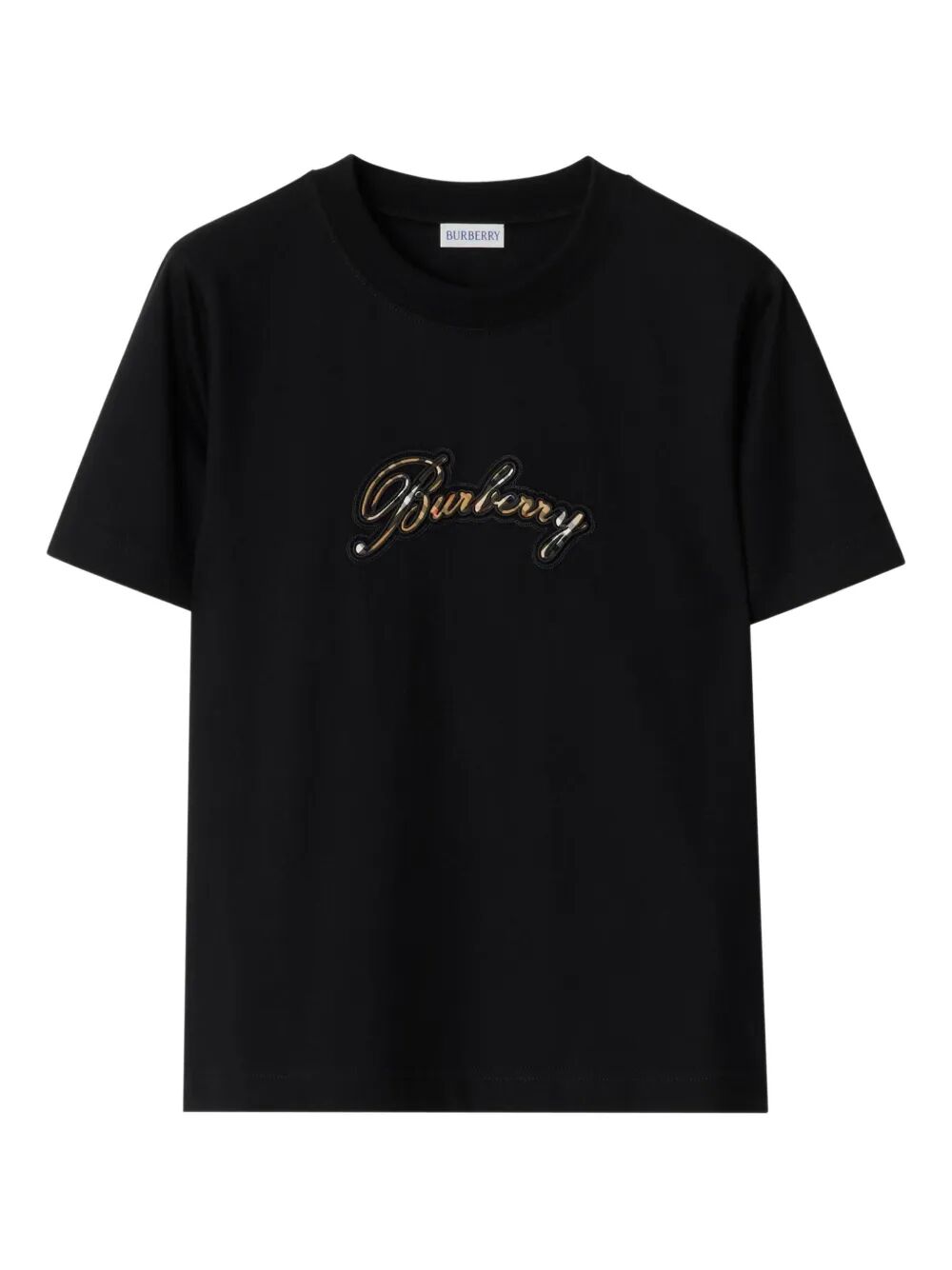 CHECK CURSIVE LOGO COTTON T-SHIRT 8120772A1189 (Burberry / Tシャツ・カットソー ) | Burberry (バーバリー)