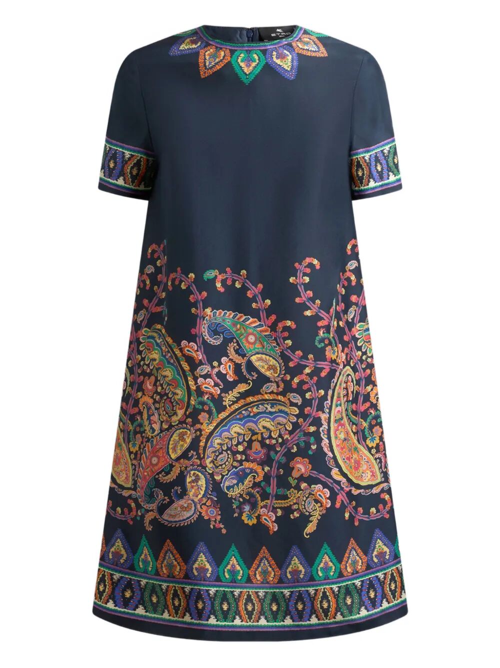 SILK MINI TUNIC DRESS WITH PLACED FLORAL PAISLEY PRINT WRHA0562AKG17X0883 (ETRO / ワンピース・ドレス・オールインワン ) | ETRO (エトロ)