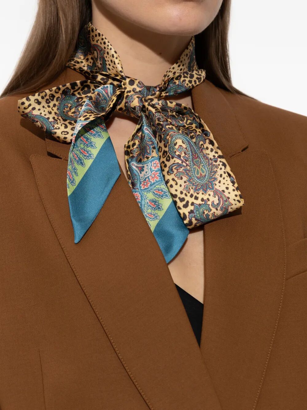 PAISLEY AND LEOPARD-PRINT SILK FOULARD WATA0011AKE30X0827 (ETRO / スカーフ・マフラー ) | ETRO (エトロ)(1)