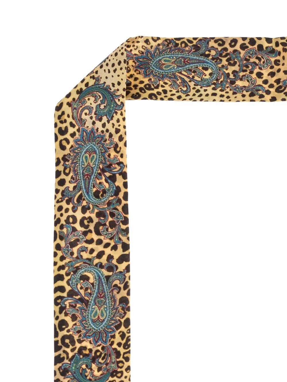 PAISLEY AND LEOPARD-PRINT SILK FOULARD WATA0011AKE30X0827 (ETRO / スカーフ・マフラー ) | ETRO (エトロ)(2)
