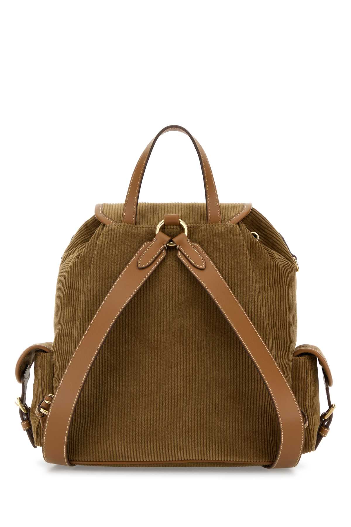 Beige corduroy backpack 5BZ042VOOMAF81F0401 (MIU MIU / バックパック ) | MIU MIU (ミュウミュウ)(2)