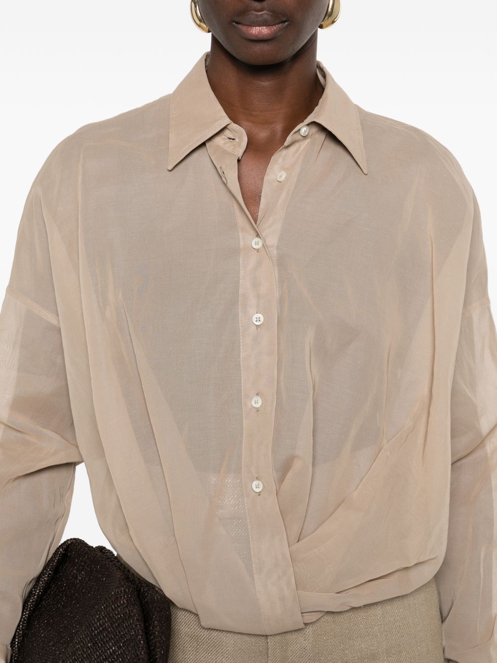 Brunello Cucinelli Shirts Brown M0F91MX616C8690 (Brunello Cucinelli / シャツ・ブラウス ) | Brunello Cucinelli (ブルネロ・クチネリ)(1)