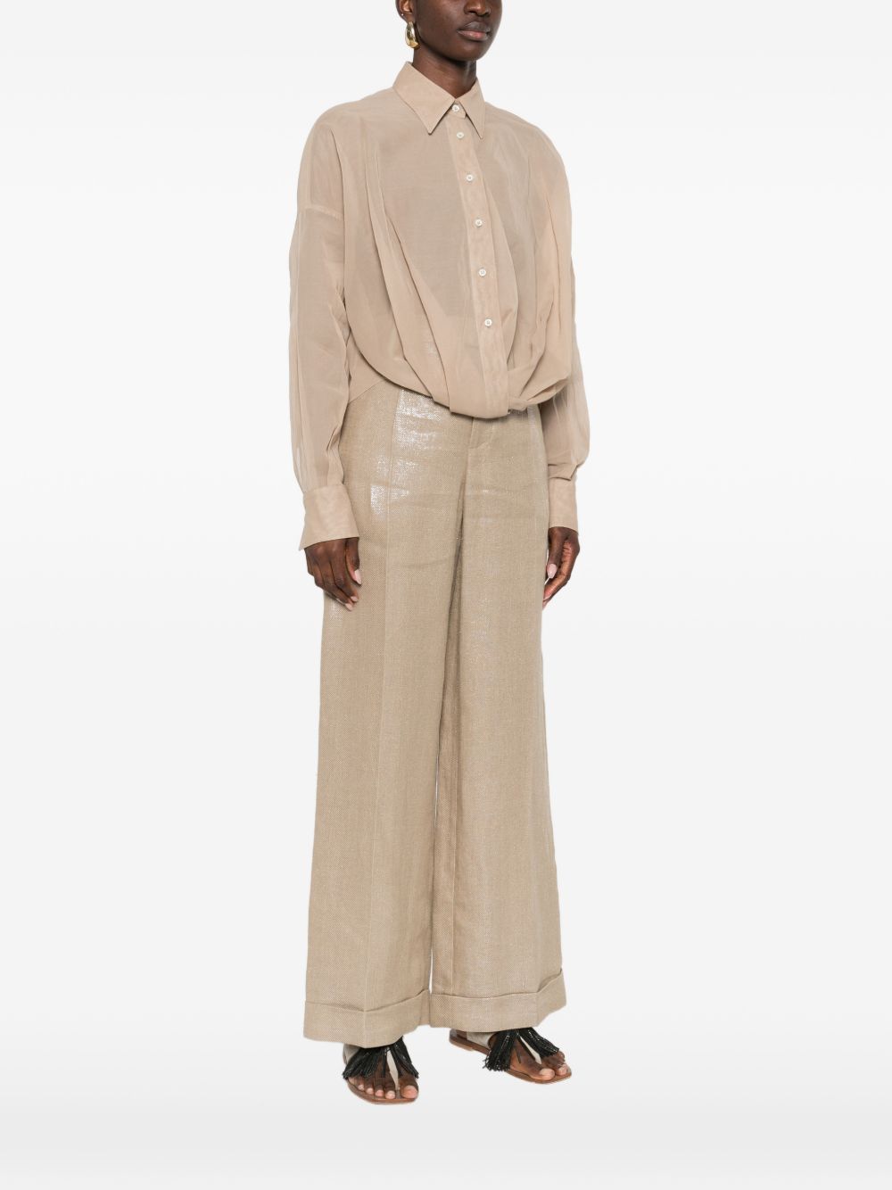 Brunello Cucinelli Shirts Brown M0F91MX616C8690 (Brunello Cucinelli / シャツ・ブラウス ) | Brunello Cucinelli (ブルネロ・クチネリ)(3)