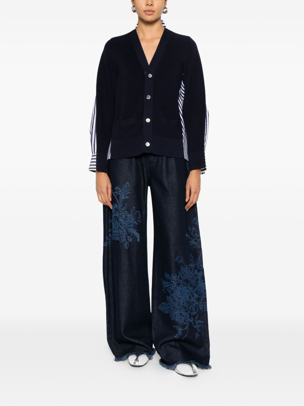 Sacai Sweaters Blue SCW332240 (sacai / ニット・セーター・カーディガン ) | sacai (サカイ)(1)