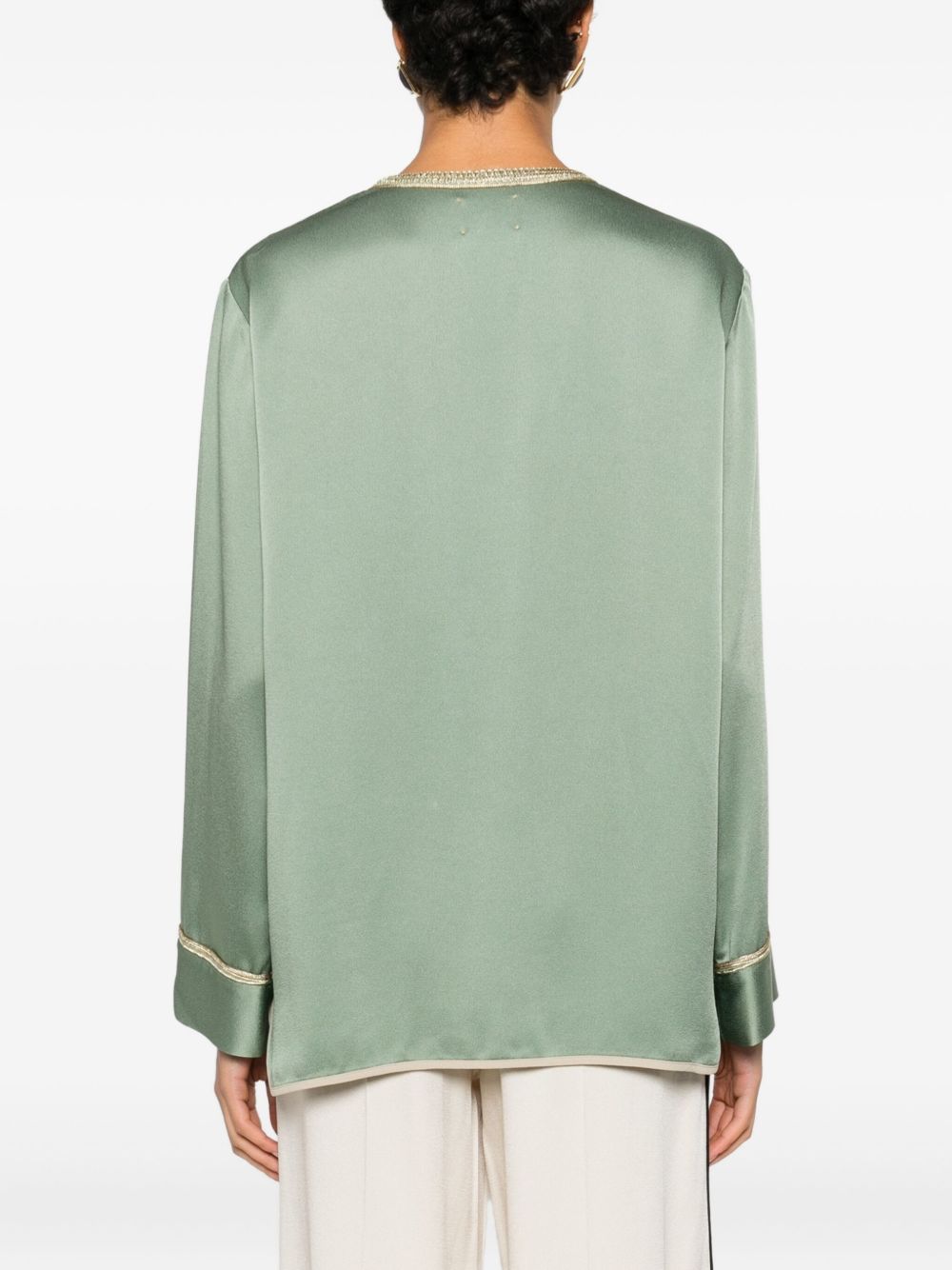 Forte Forte Jackets Green 14548MYJACKETKHAKI (forte_forte / シャツ・ブラウス ) | forte_forte (フォルテ フォルテ)(1)