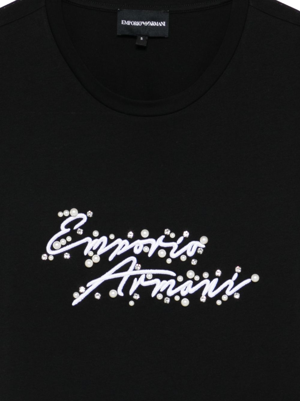 Emporio Armani T-shirts and Polos Black EW003594AF12597UC001 (EMPORIO ARMANI / Tシャツ・カットソー ) | EMPORIO ARMANI (エンポリオ アルマーニ)(2)