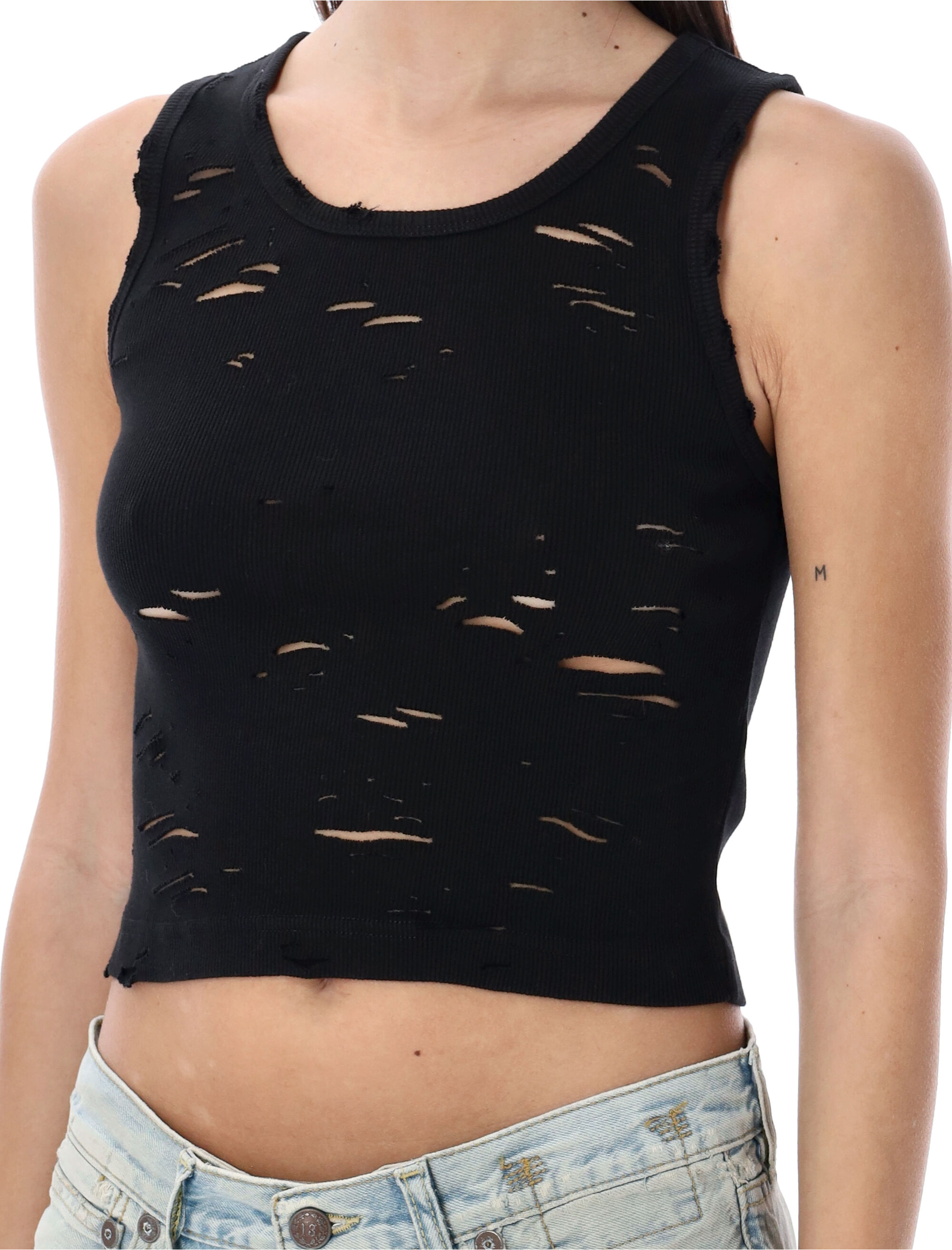 R13 Top Black R13WK080K001AK001A (R13 / タンクトップ・キャミソール ) | R13 (アールサーティーン)(2)