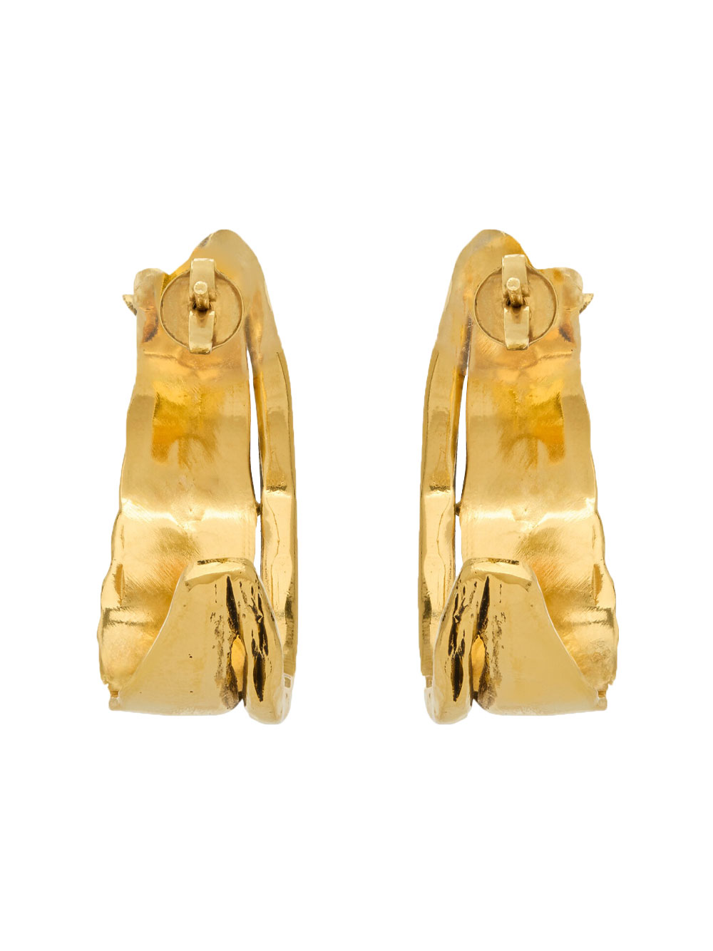 SMALL CASSANDRE METAL HALF-HOOP EARRINGS 853088Y15007005 (Saint Laurent / ピアス・イヤリング ) | Saint Laurent (サンローラン)(1)