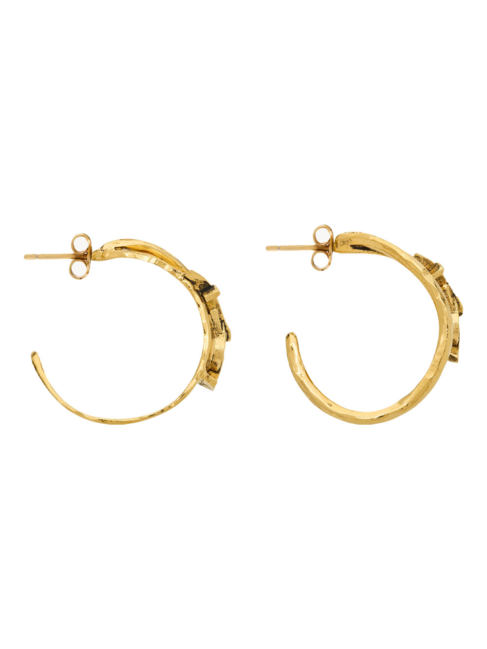SMALL CASSANDRE METAL HALF-HOOP EARRINGS 853088Y15007005 (Saint Laurent / ピアス・イヤリング ) | Saint Laurent (サンローラン)(2)
