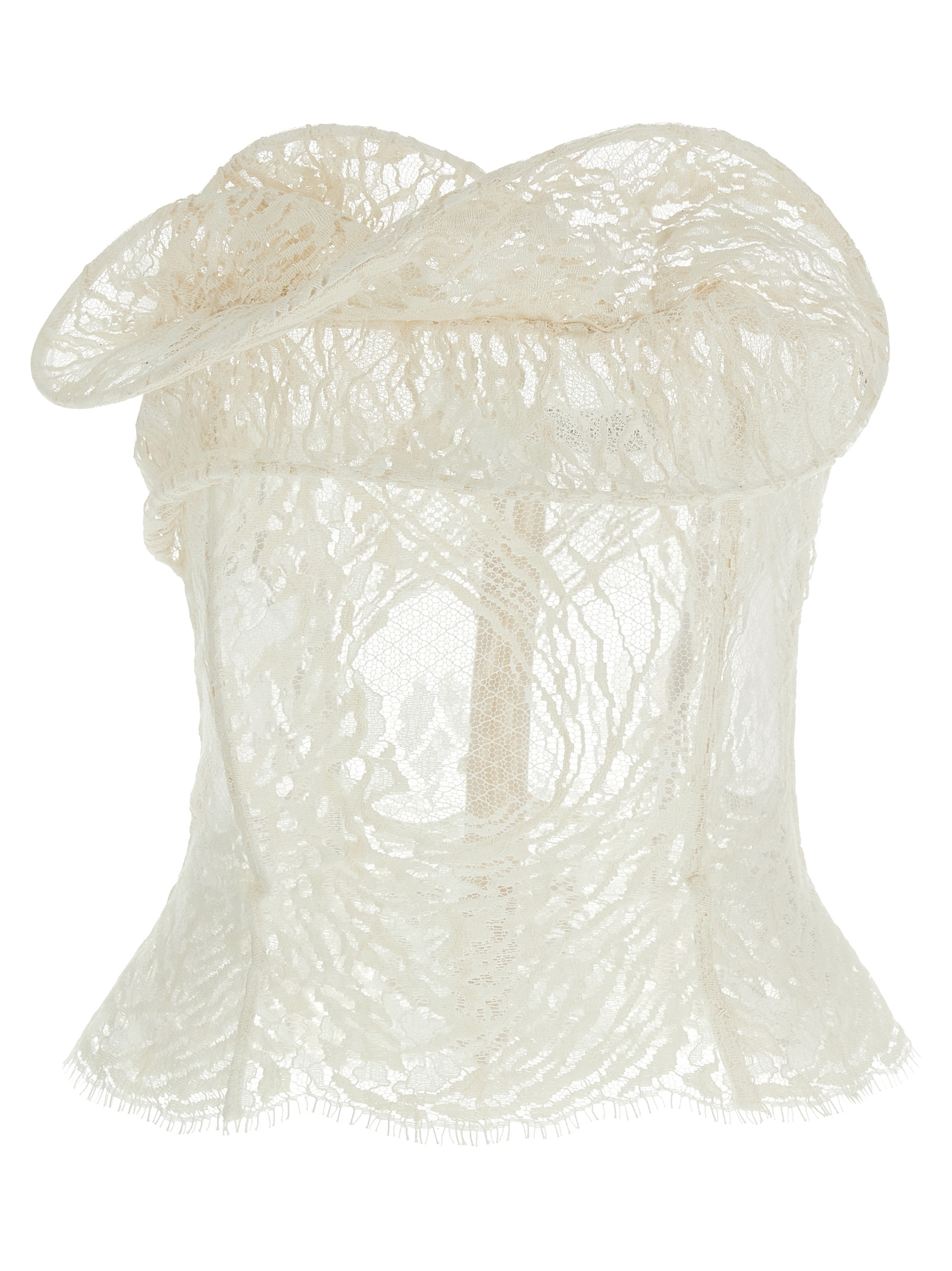 '01' corset top 162426CREAM (MAGDA BUTRYM / タンクトップ・キャミソール ) | MAGDA BUTRYM (マグダブトリム)