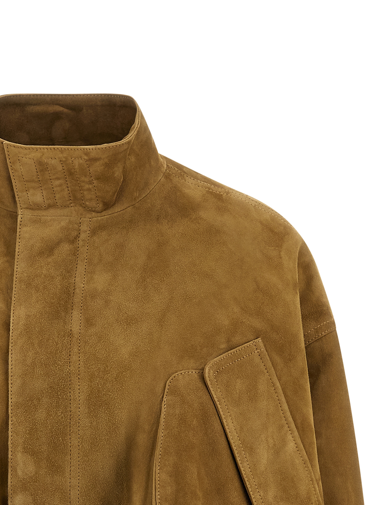 Suede bomber jacket 260WCB00106296 (THE ATTICO / レザー&ファージャケット・コート ) | THE ATTICO (ジ・アティコ)(2)