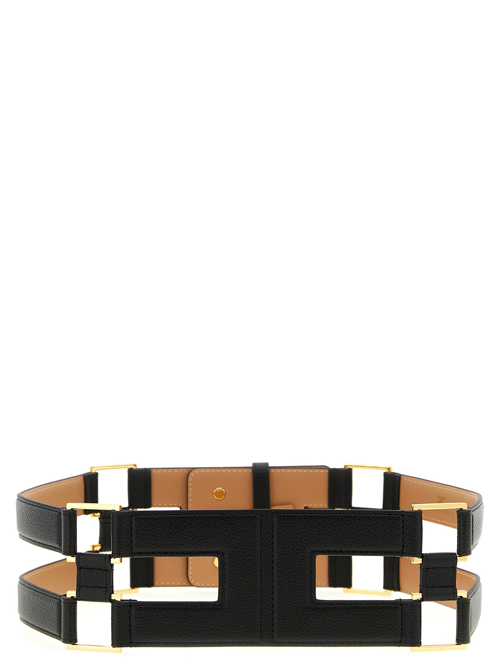 Double band belt CT87S61E2110 (Elisabetta Franchi / ベルト・サスペンダー ) | Elisabetta Franchi (エリザベッタ フランキ)(1)