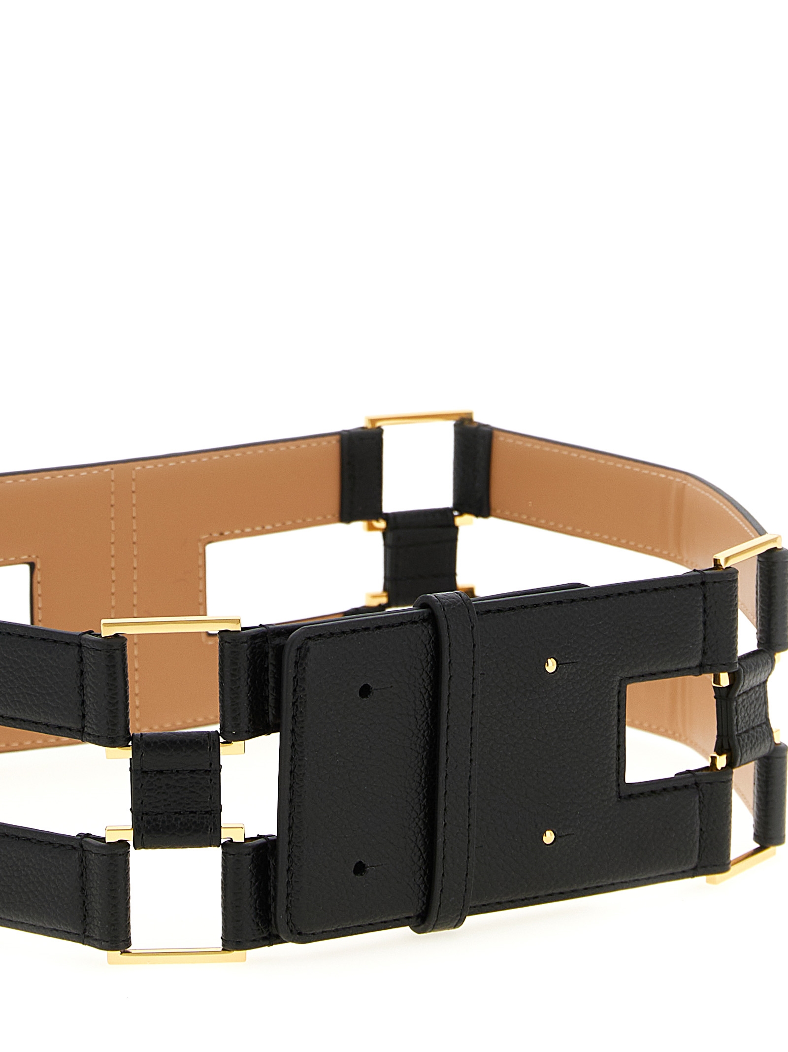 Double band belt CT87S61E2110 (Elisabetta Franchi / ベルト・サスペンダー ) | Elisabetta Franchi (エリザベッタ フランキ)(2)