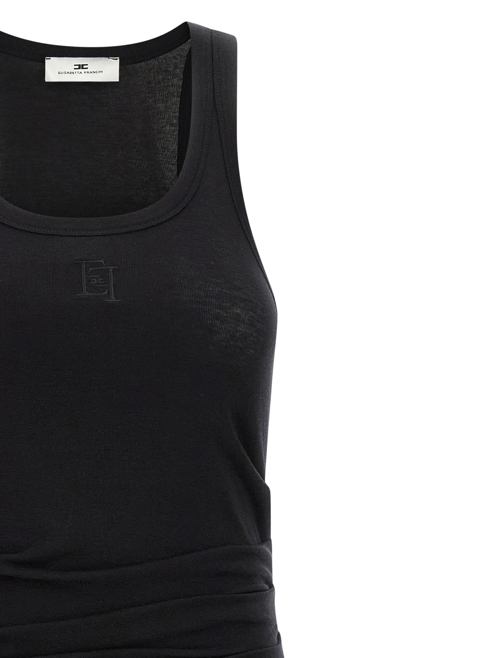 Logo embroidery dress AB20B61E2110 (Elisabetta Franchi / ワンピース・ドレス・オールインワン ) | Elisabetta Franchi (エリザベッタ フランキ)(2)