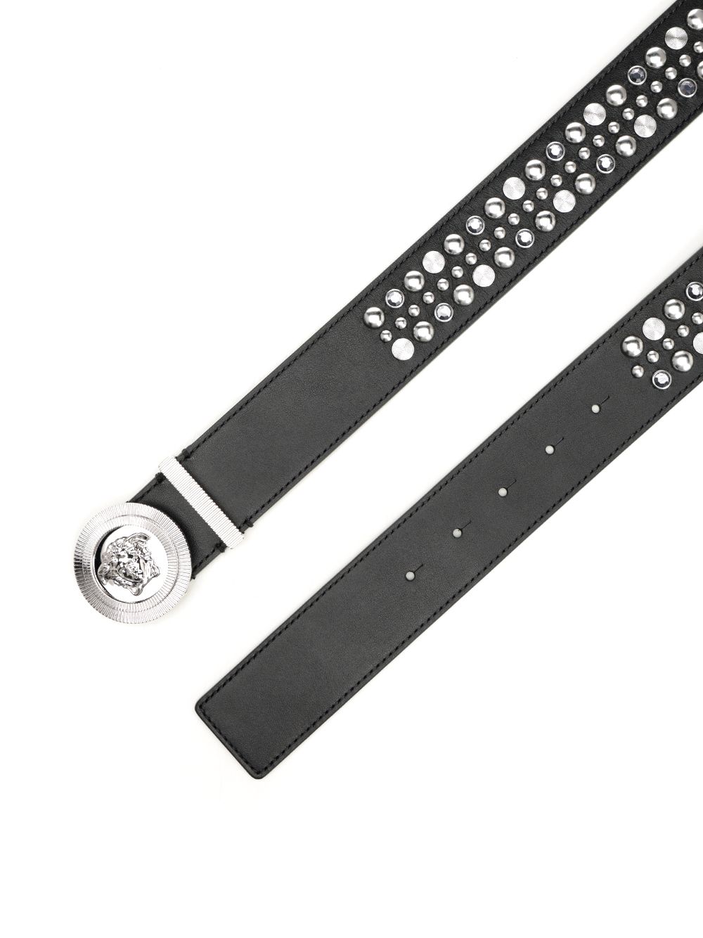 BELT H.40 LAMB LEATHER WITH STUDS 10038731A166401B00P (VERSACE / ベルト・サスペンダー ) | VERSACE (ヴェルサーチェ)(1)