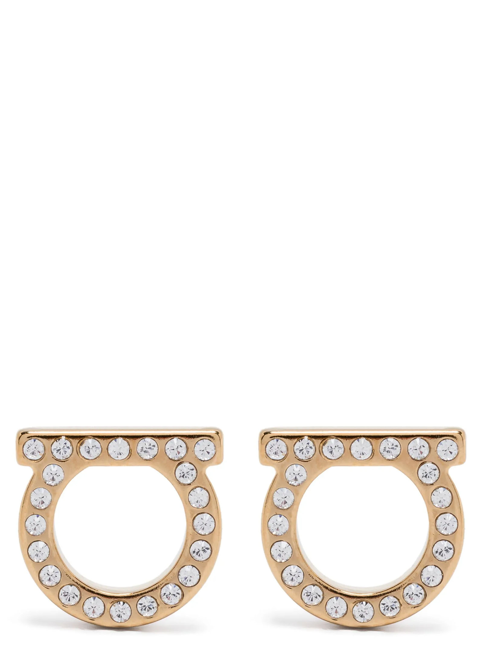 'Gancini Crystals (L)' earrings 696573CRYSTALOROGLUC (FERRAGAMO / ピアス・イヤリング ) | FERRAGAMO (フェラガモ)