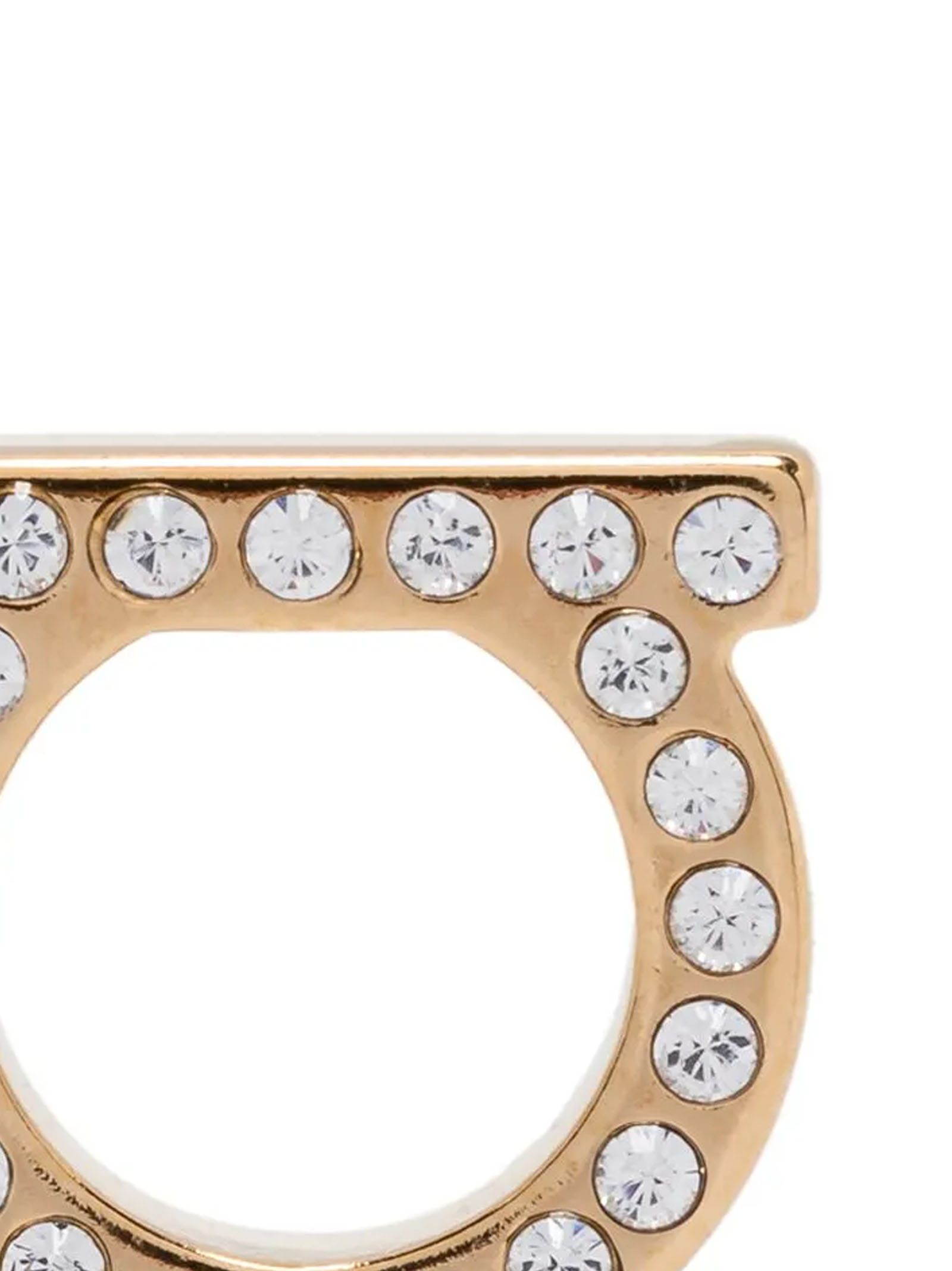 'Gancini Crystals (L)' earrings 696573CRYSTALOROGLUC (FERRAGAMO / ピアス・イヤリング ) | FERRAGAMO (フェラガモ)(1)