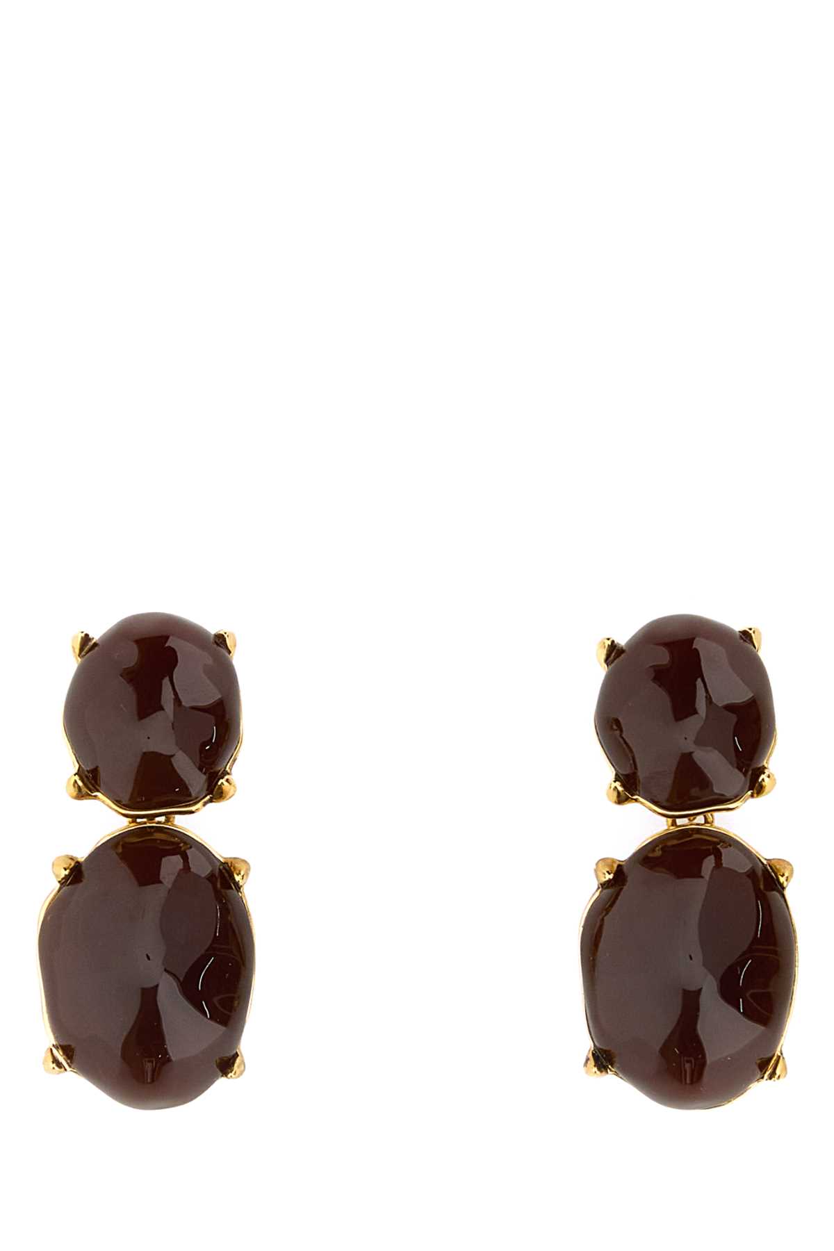 Brown metal and resin earrings 840559Y15915896 (Saint Laurent / ピアス・イヤリング ) | Saint Laurent (サンローラン)