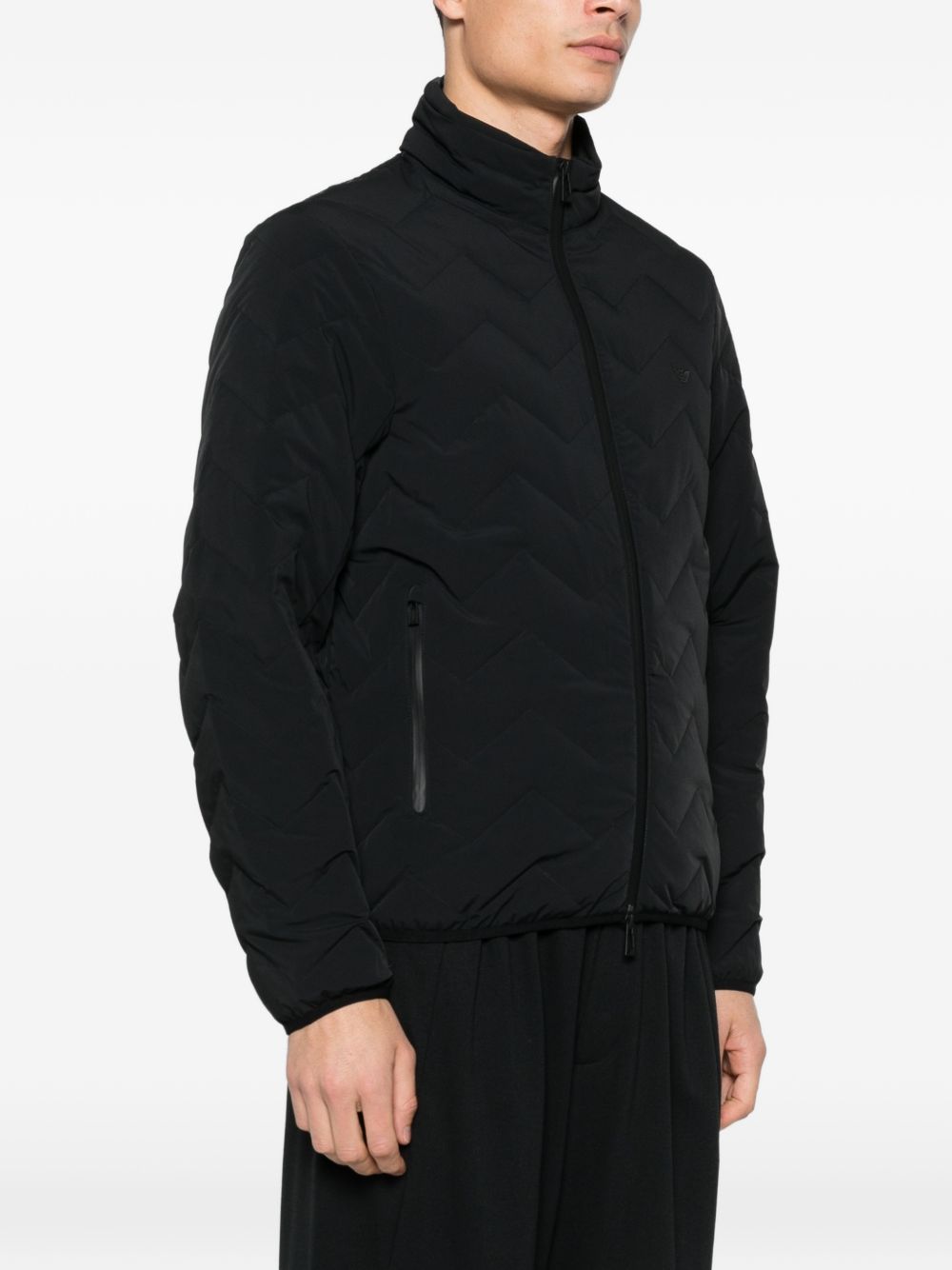 Emporio Armani Coats Black EM004947AF18499UC001 (EMPORIO ARMANI / ダウンジャケット・コート ) | EMPORIO ARMANI (エンポリオ アルマーニ)(1)