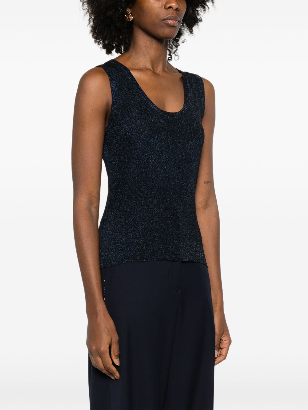 Fabiana Filippi Top Blue MAD266F066D9625146 (FABIANA FILIPPI / タンクトップ・キャミソール ) | FABIANA FILIPPI (ファビアナフィリッピ)(3)