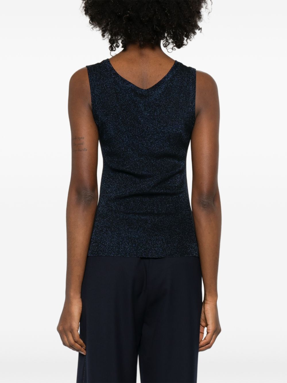 Fabiana Filippi Top Blue MAD266F066D9625146 (FABIANA FILIPPI / タンクトップ・キャミソール ) | FABIANA FILIPPI (ファビアナフィリッピ)(4)