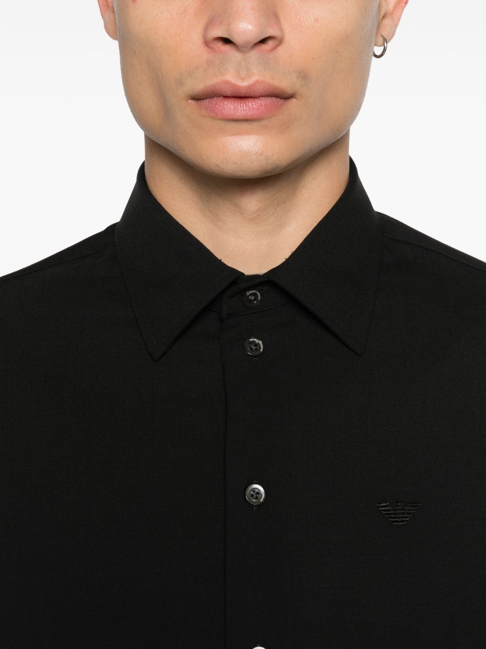 E.ARMANI EXCLUSIVE PRE Shirts Black EM000099TE19332UC001 (EMPORIO ARMANI / シャツ・ブラウス ) | EMPORIO ARMANI (エンポリオ アルマーニ)(1)