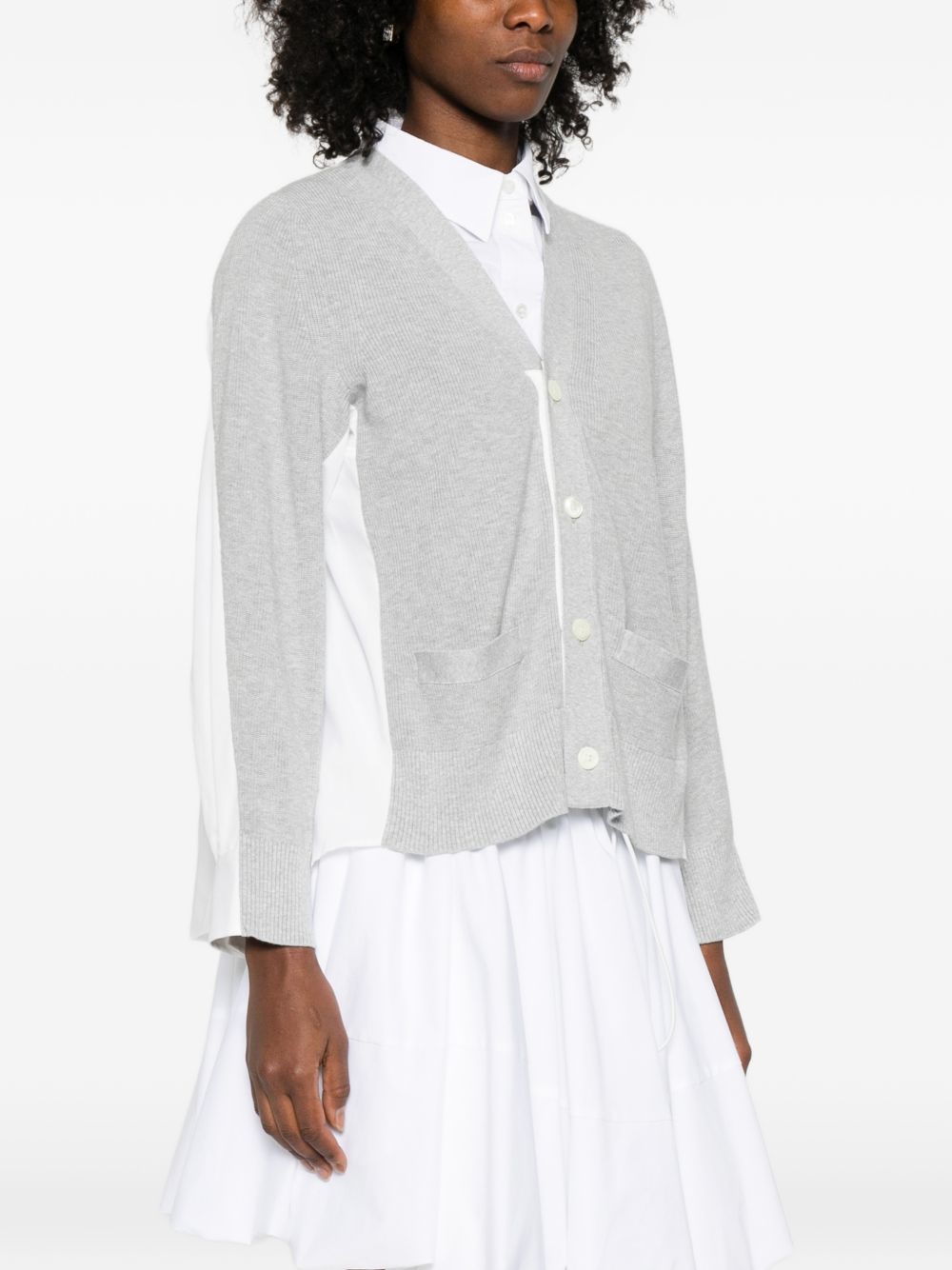 Sacai Sweaters Grey SCW332378 (sacai / ニット・セーター・カーディガン ) | sacai (サカイ)(3)