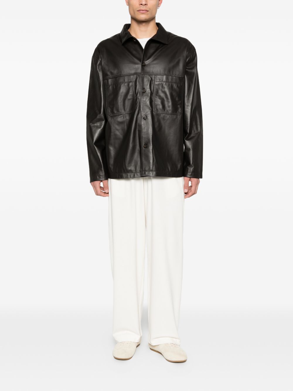 E.ARMANI EXCLUSIVE PRE Jackets Brown EM004729AF22948U8168 (EMPORIO ARMANI / レザー&ファージャケット・コート ) | EMPORIO ARMANI (エンポリオ アルマーニ)(3)