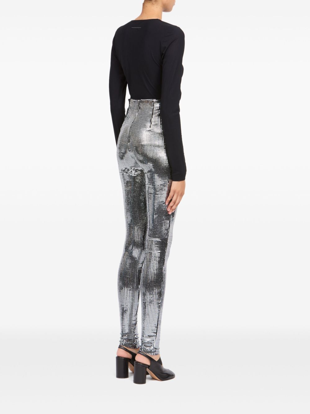 MM6 Maison Margiela Trousers Silver S52KA0560S23734905 (MM6 Maison Margiela / アクティブウェア ) | MM6 Maison Margiela (エムエムシックス)(2)