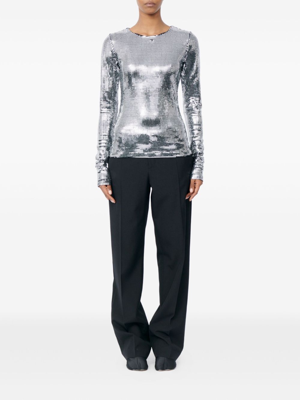 MM6 Maison Margiela Top Silver S52NH0041S23734905 (MM6 Maison Margiela / Tシャツ・カットソー ) | MM6 Maison Margiela (エムエムシックス)(2)