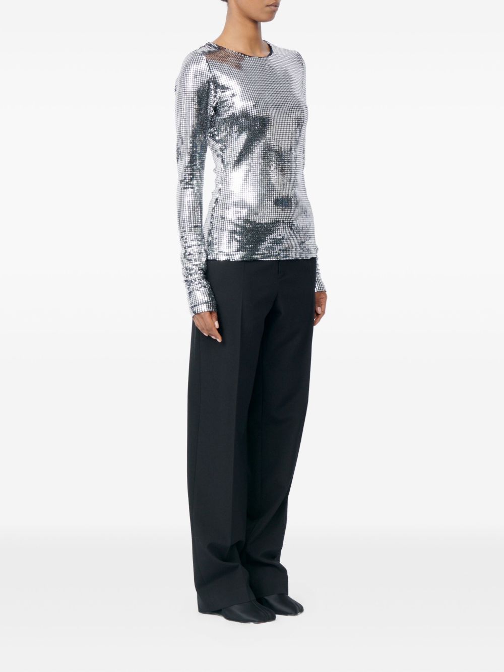 MM6 Maison Margiela Top Silver S52NH0041S23734905 (MM6 Maison Margiela / Tシャツ・カットソー ) | MM6 Maison Margiela (エムエムシックス)(3)