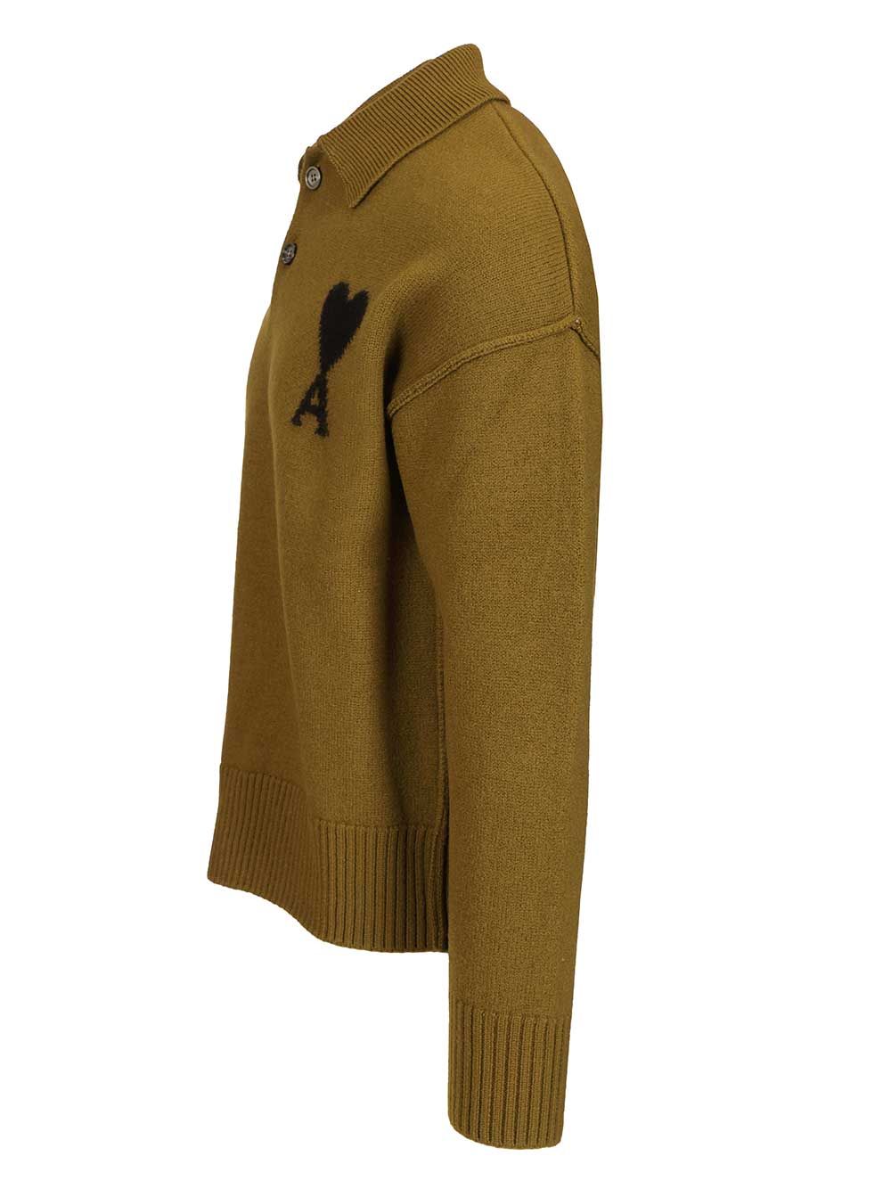 "Ami de Coeur" polo shirt UPL4090182988 (AMI Paris / ニット・セーター・カーディガン ) | AMI Paris (アミパリス)(2)